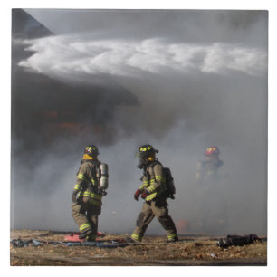 Firefighter Ceramic Tile