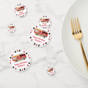 Firefighter Child Birthday Party Confetti