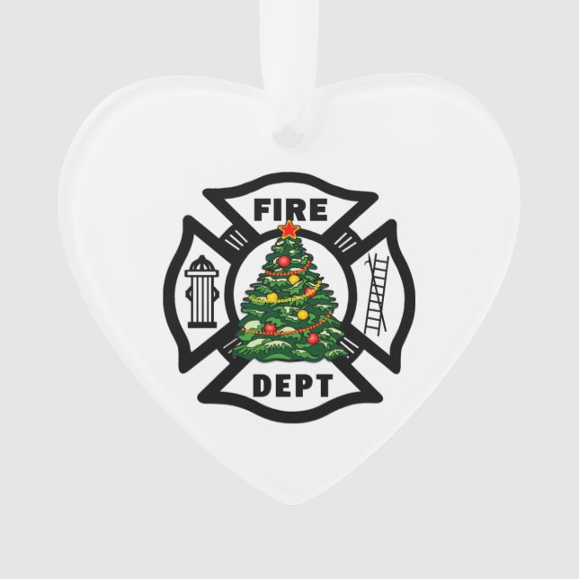Firefighter Christmas Ornaments (Front)