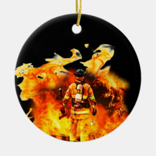 Firefighter Circle Ornament
