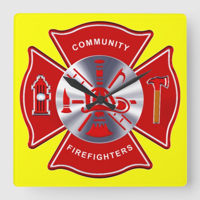 Firefighter Clock (Front)