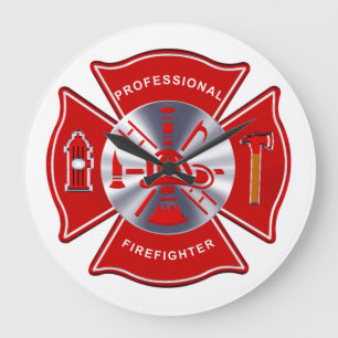 Firefighter Clock - Professional