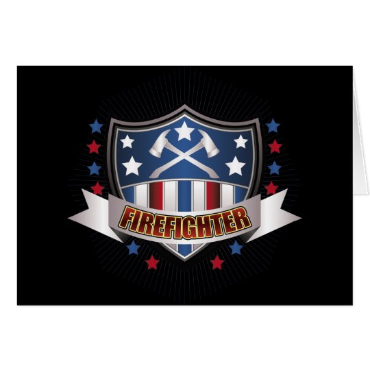Firefighter Crest Card