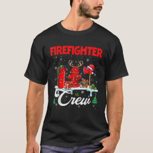 Firefighter Crew Christmas Santa Reindeer Elf Tool T-Shirt