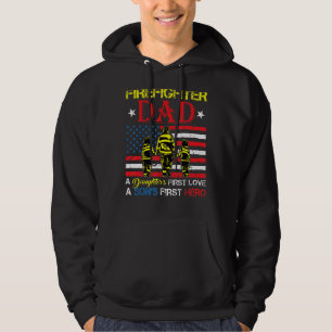 Firefighter Dad Daughter's Love Son Hero Fireman F Hoodie