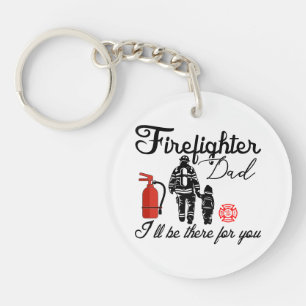 Firefighter Dad   Father's Day Gifts Key Ring