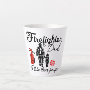 Firefighter Dad   Father's Day Gifts Latte Mug