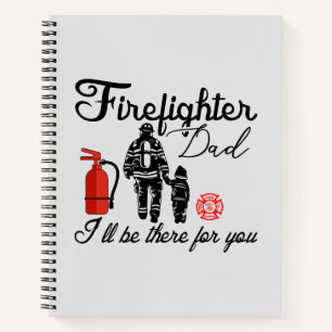 Firefighter Dad Father's Day Gifts Notebook
