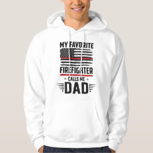 Firefighter Dad Flag Vintage Engraving Design_1 Hoodie