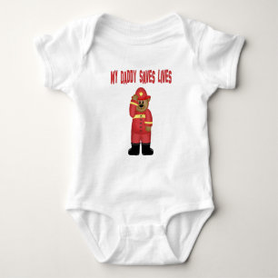 Firefighter  Dad Infant Body Suit   Baby Bodysuit