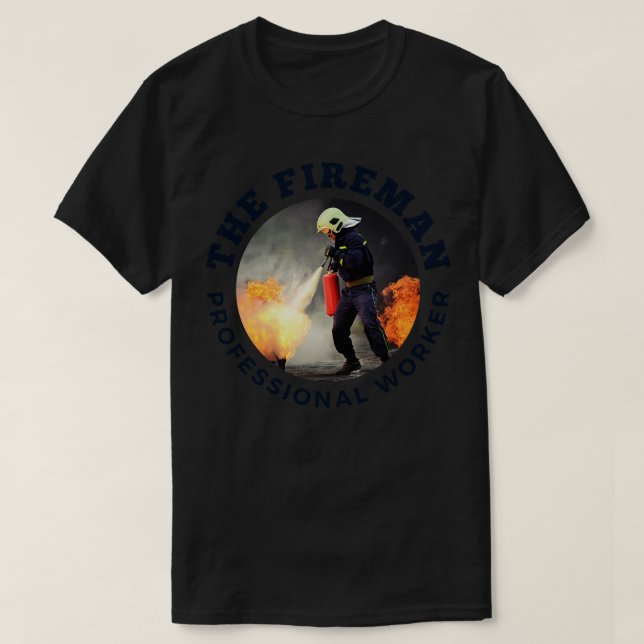Firefighter dad T-Shirt (Design Front)