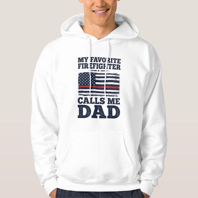 Firefighter Dad Vintage Flag Shirt Design_1 (Front)