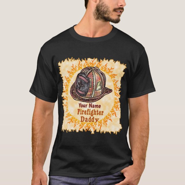 Firefighter Daddy  t-shirt (Front)