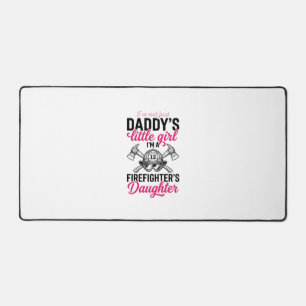 Firefighter Daughter Quote Vector Shirt Design_1 Desk Mat