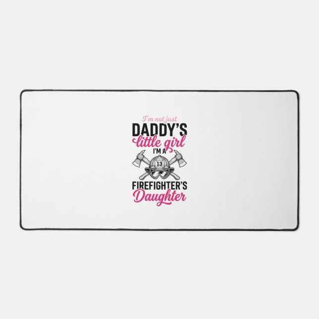 Firefighter Daughter Quote Vector Shirt Design_1 Desk Mat (Front)