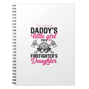 Firefighter Daughter Quote Vector Shirt Design_1 Notebook