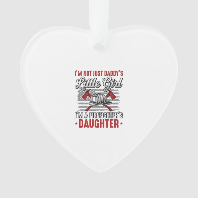 Firefighter Daughter Vintage Ornament (Front)