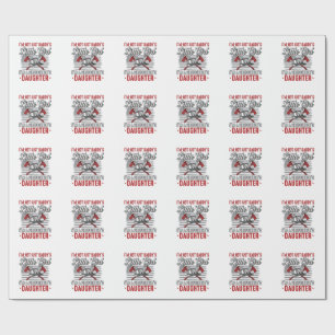 Firefighter Daughter Vintage Wrapping Paper