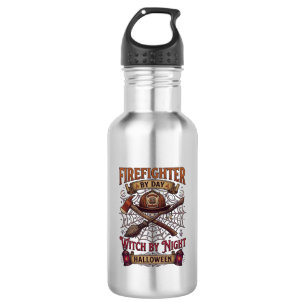 Firefighter Day Witch Night Halloween Helmet Axe B 532 Ml Water Bottle