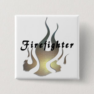 Firefighter Decal 15 Cm Square Badge