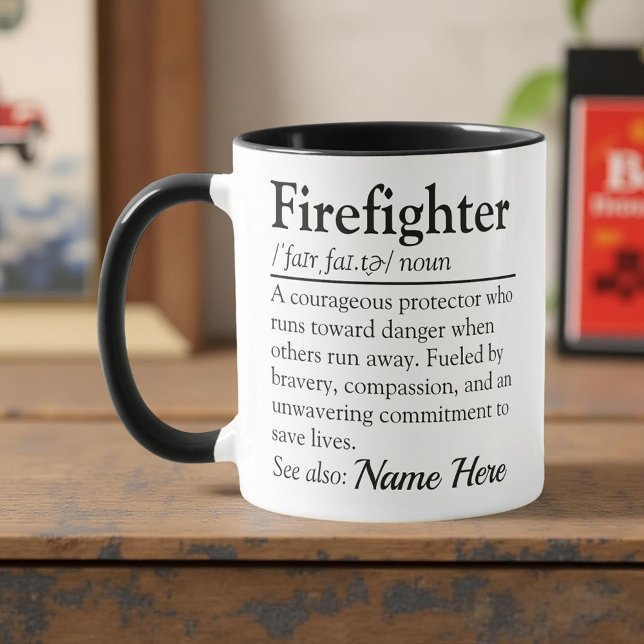 Firefighter Definition Custom Appreciation Mug (Creator Uploaded)