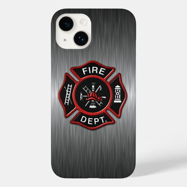 Firefighter Deluxe Case-Mate iPhone Case (Back)