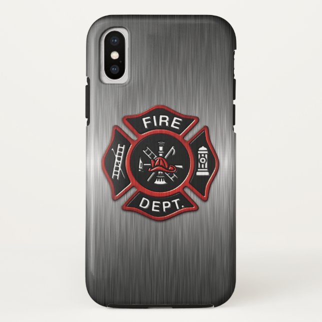 Firefighter Deluxe Case-Mate iPhone Case (Back)