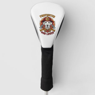 Firefighter Dog Lover Dalmatian Fire Helmet Axes F Golf Head Cover