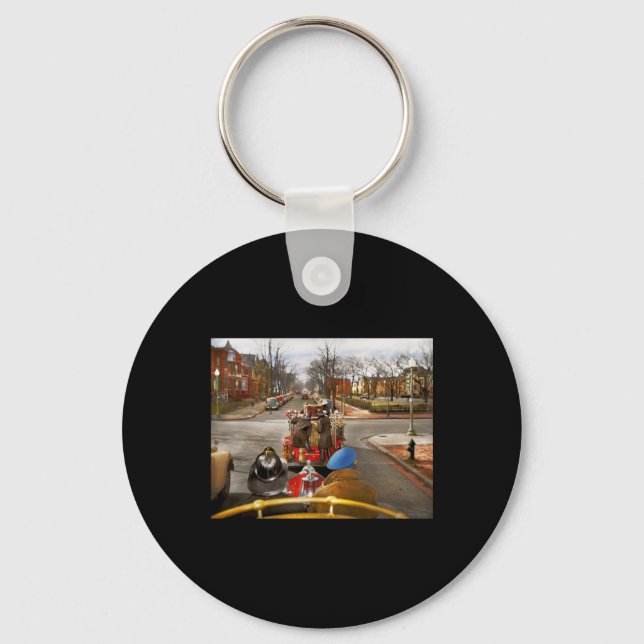 Firefighter - Driving Back To The Station 1943 Sti Key Ring (Front)