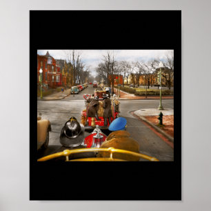 Firefighter - Driving Back To The Station 1943 Sti Poster