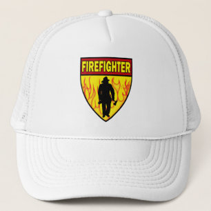 FIREFIGHTER EMBLEM TRUCKER HAT