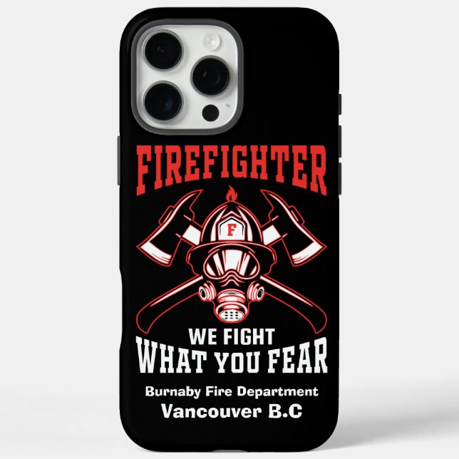 Firefighter emblem with axes and helmet Case-Mate iPhone case (Back)