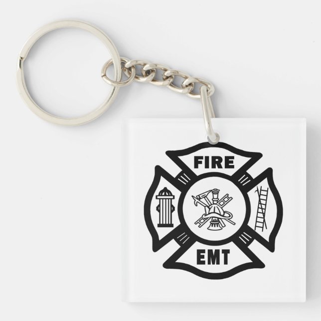 Firefighter EMT Key Ring (Front)