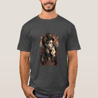Firefighter Family Firewoman Mum Mother Daughter g T-Shirt