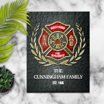 Firefighter Family Personalised Jigsaw Puzzle<br><div class="desc">Fantastic firefighter family name,  Maltese cross personalised just for your family</div>