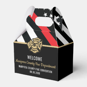 Firefighter Fire Department Convention Event Favour Box