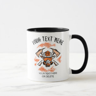 Firefighter. Fire Department. Gift Idea. Template Mug