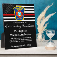 Firefighter Fire Department Logo Recognition Award