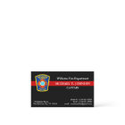 Firefighter Fire Department Red Line Logo Emblem