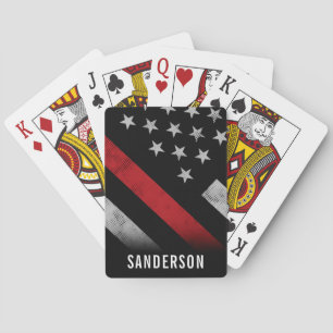 Firefighter Fire Department Retirement Party Playing Cards