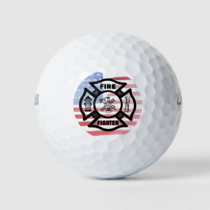Firefighter Fire Dept  Golf Balls