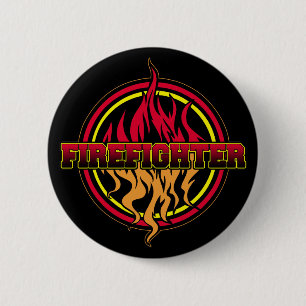 Firefighter Fire Logo 6 Cm Round Badge