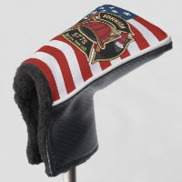 Firefighter Fire Rescue Department USA Flag Custom