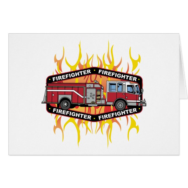 Firefighter Fire Truck (Front Horizontal)