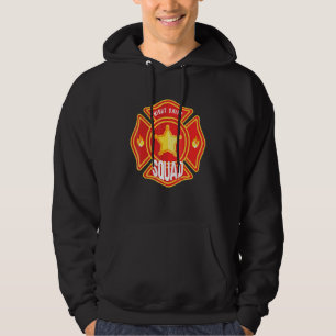 Firefighter Firefighting Fireman Night Shift Squa Hoodie