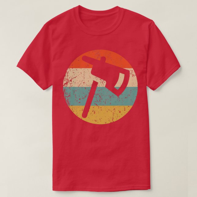 Firefighter Fireman Retro Fire Axe Classic TShirt (Design Front)