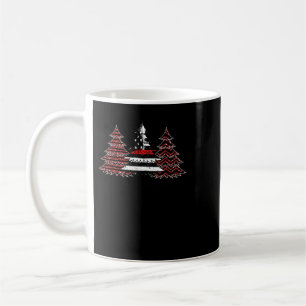 Firefighter Fireman USA Flag Pine Trees Firefighte Coffee Mug