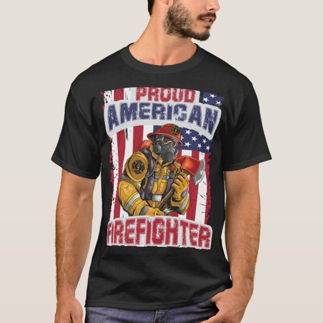 firefighter & firetruck  for firefighters  7 T-Shirt (Front)