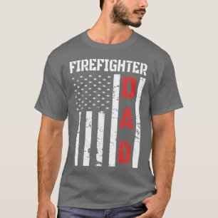 Firefighter flag Fathers Day 2018 Dad Gifts T-Shirt