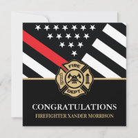 Firefighter Flag Fire Academy Fireman Graduation